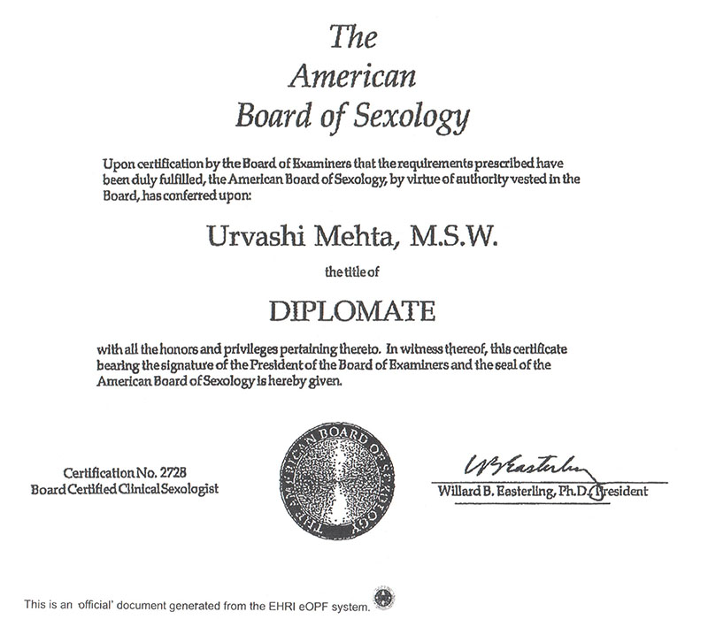 Diplomate - The American Board of Sexology