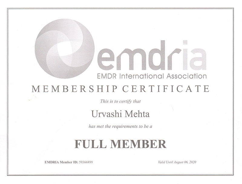 Membership Certificate - EMDR International Association