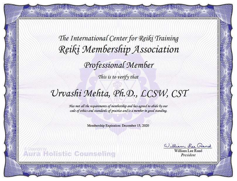 Reiki Member Certificate-w